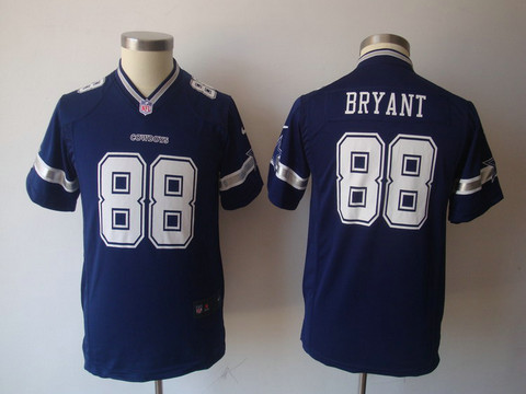 Nike Blue Dallas Cowboys 88 Dez Bryant Youth Game NFL Jerseys